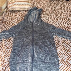 justice gray dip up jacket